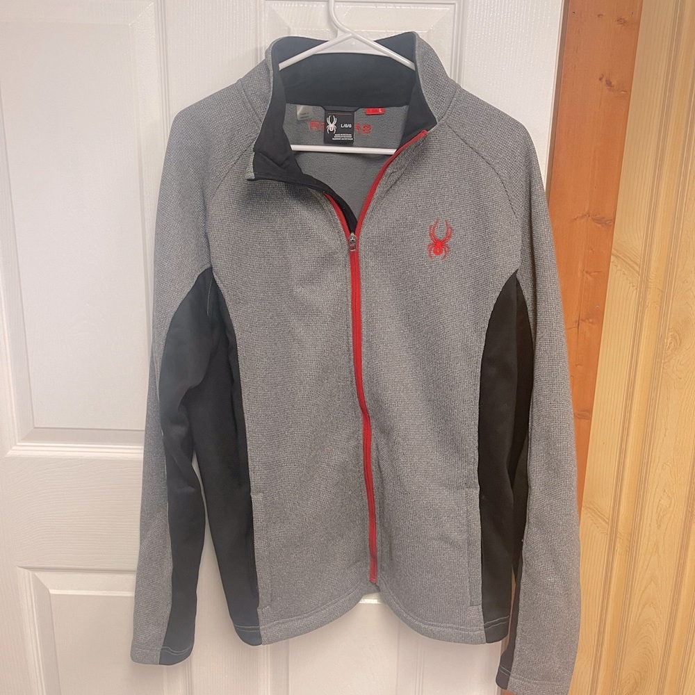 Large Spyder zip-up performance jacket